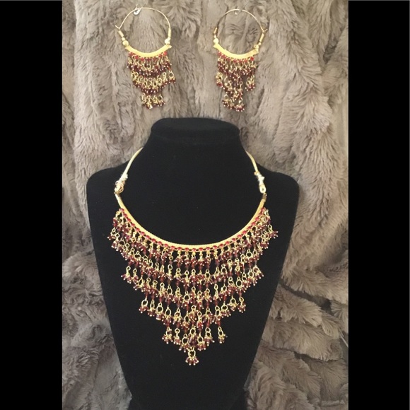 Bollywood Jewelry - 10/29HP🚨Bollywood Adjustable Necklace & Earrings